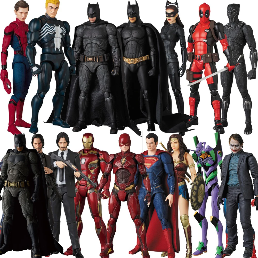 Фигурка Mafex экшн фигурка киборга вспышка чудо Брюс Уэйн Аквамен Джон фитиль