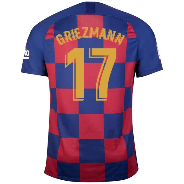 / Messi Camiseta, модная мужская одежда, футболка Griezmann, S-2XL, Barcaed de Jong Home, топы с длинными рукавами, Джерси - Цвет: 1920 Home LS Print