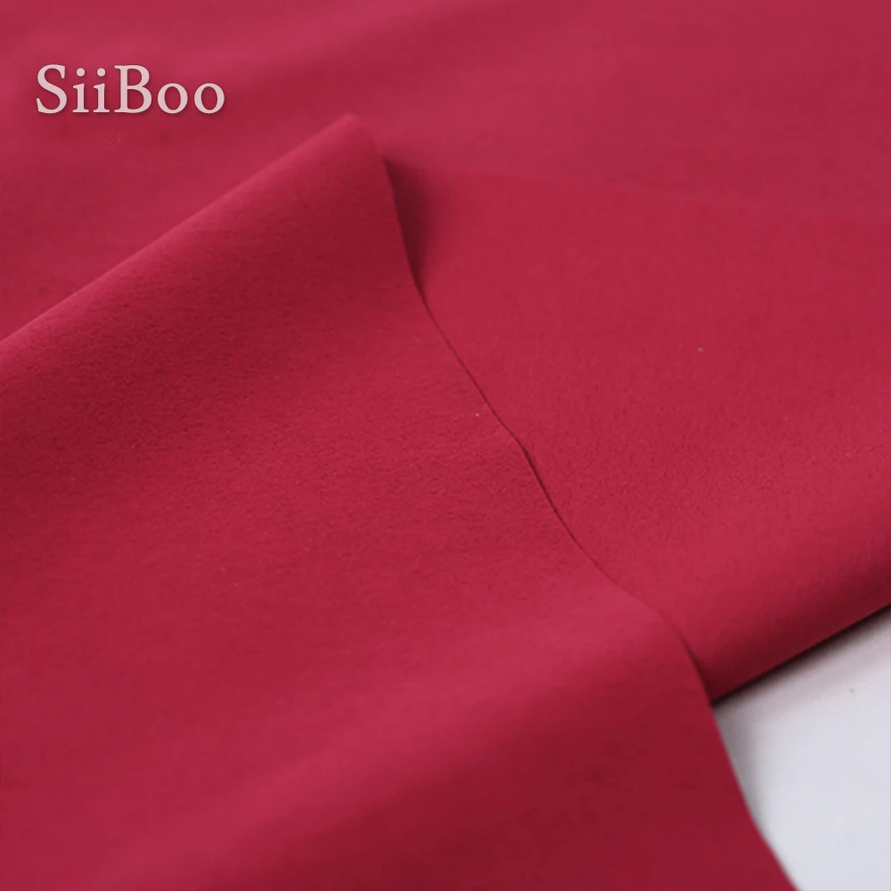 American style luxury hot pink fake suede leather fabric for winter coat tissu tecidos stoffen yarn SP4724 Free shipping | Дом и сад
