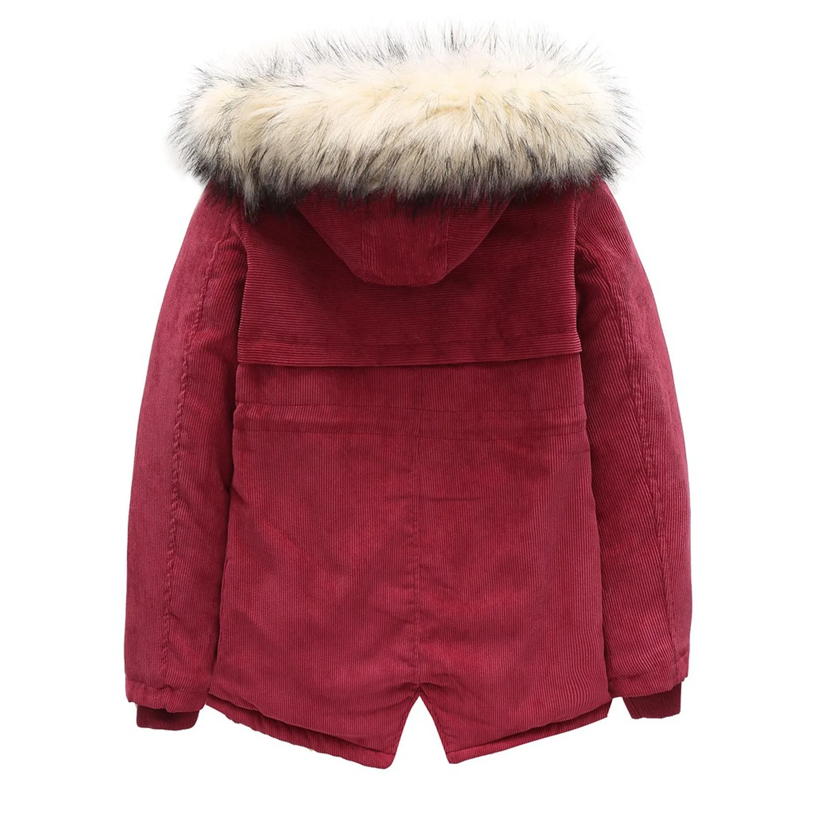 

Winter Corduroy Jacket Children's Solid Color Cycling Hoodie Zipper Jacket Warm Jacket Clothes Casual Streetwear Outerwear Blue