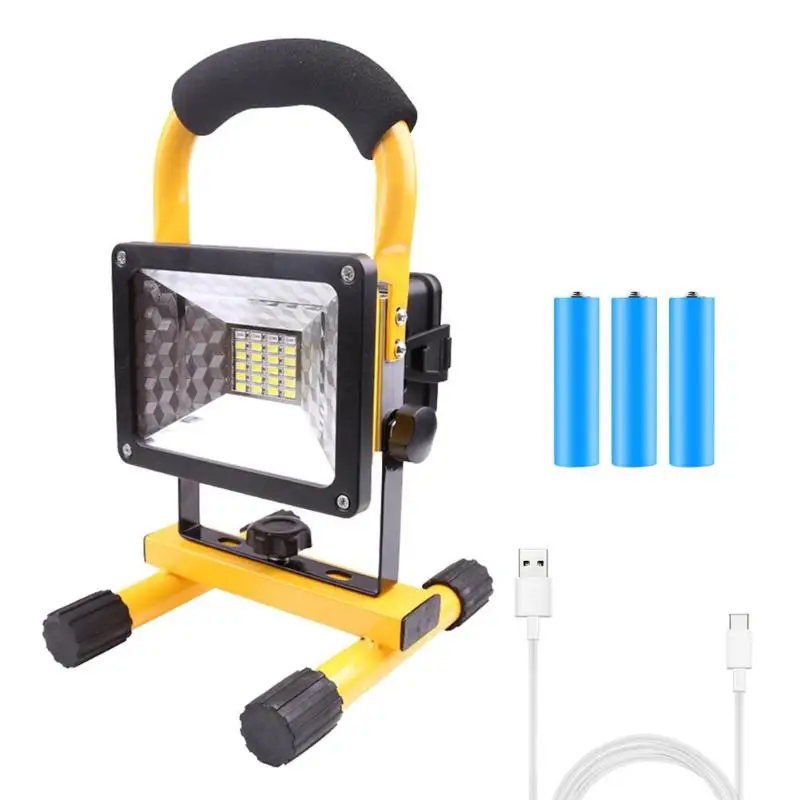 

Waterproof LED Work Light 30W 2400LM IP44 3 Mode Rechargeable Flood Lamp Battery USB Cable Kit for Outdoor Travel Car Repair