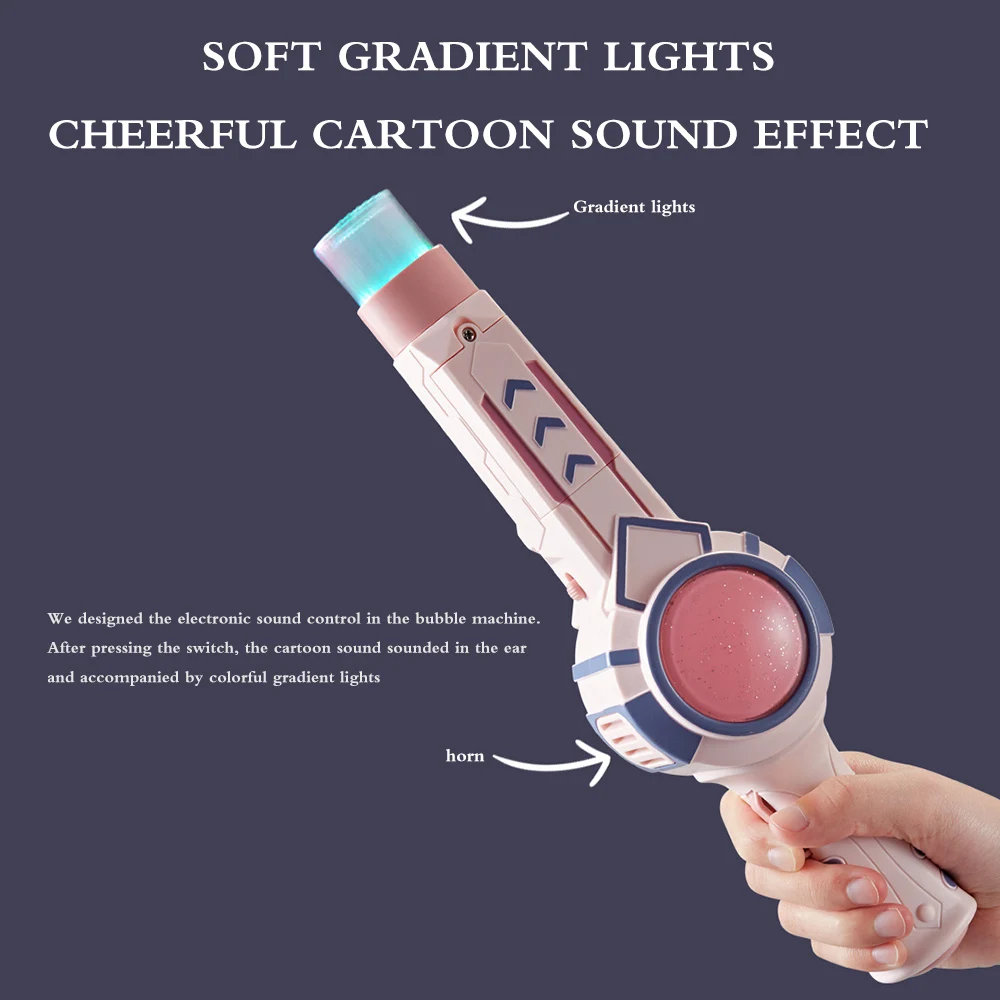 

Bubbles Toy Bubbles Maker Wand Smoke Fog Spray Party Toy Gift Bubble Machine Gun Soap Bubble Blower Outdoor Kids Child Blower