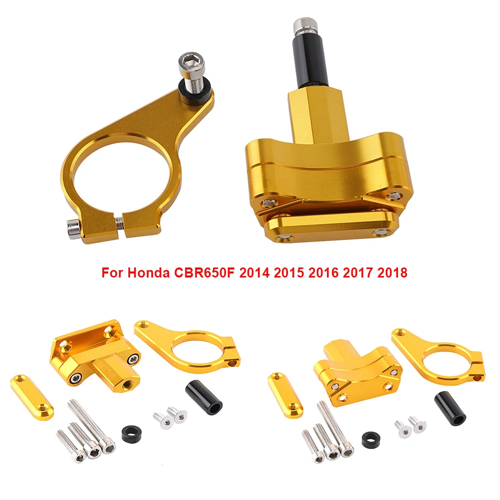 

Рулевой демпфер для Honda CBR650F 2014 2015 2016 2017 2018 аксессуары для мотоциклов CNC кронштейн из алюминиевого сплава монтажный комплект