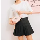 Милая плиссированная юбка, Женская мини-юбка в стиле преппи с высокой талией, винтажная белая Милая японская школьная форма, юбка, размера плюс