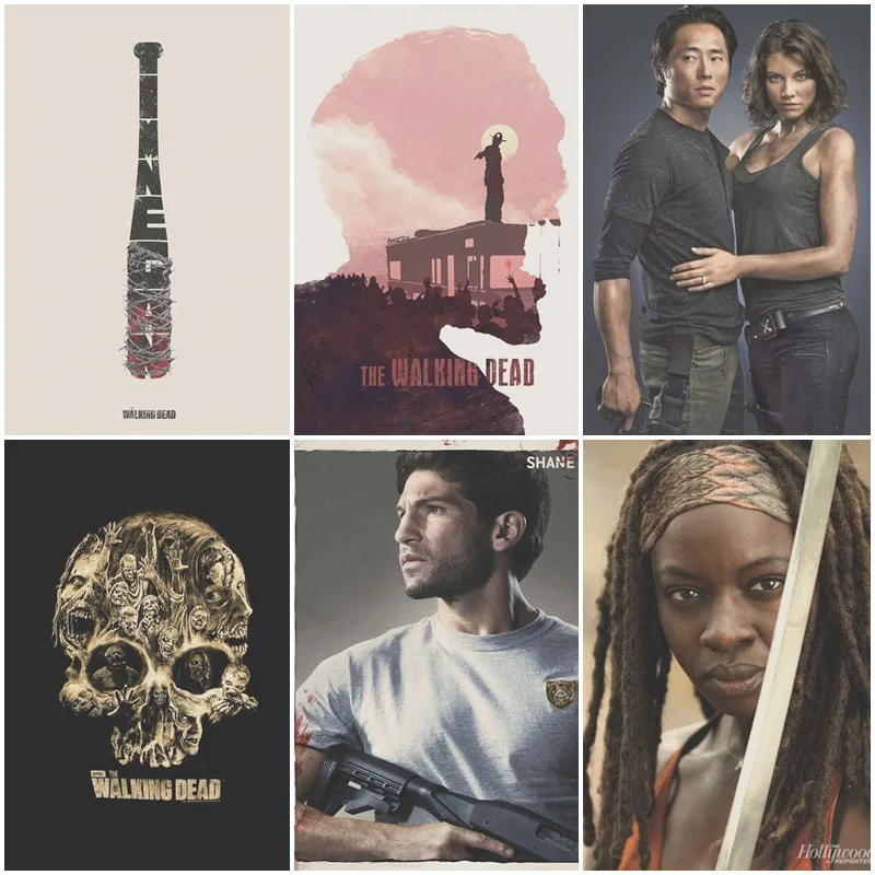 

"The Walking Dead" NostalgicRetro Poster Bar Home Decor Painting