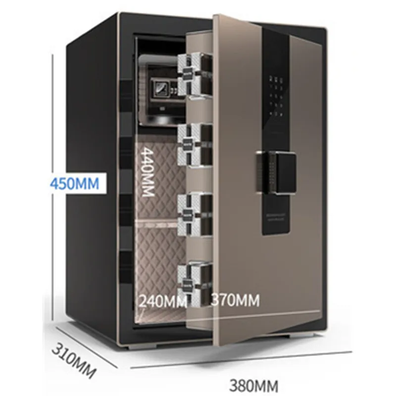 Safe Home Password Fingerprint Anti-theft All Steel Office File Cabinet Bedside Wall Storage Security Box Secret Stash | Безопасность и