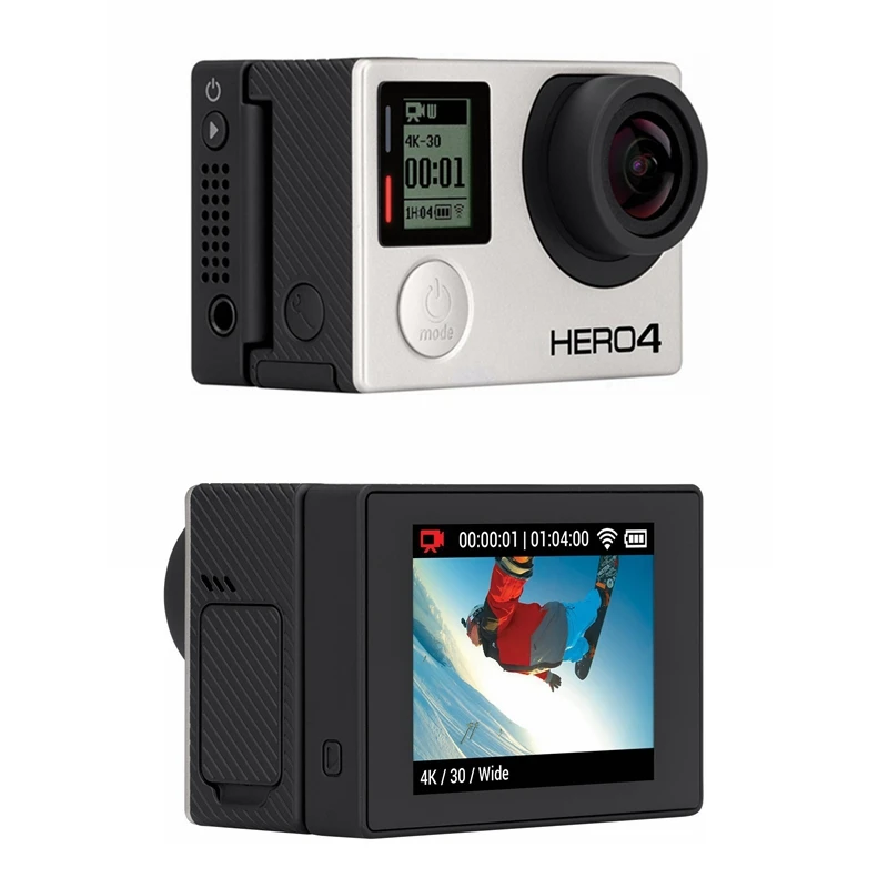 Аксессуары для GoPro 4 3+ Внешний ЖК-экран BacPac+ Водонепроницаемый чехол для Go Pro Hero 4 3+ крепление