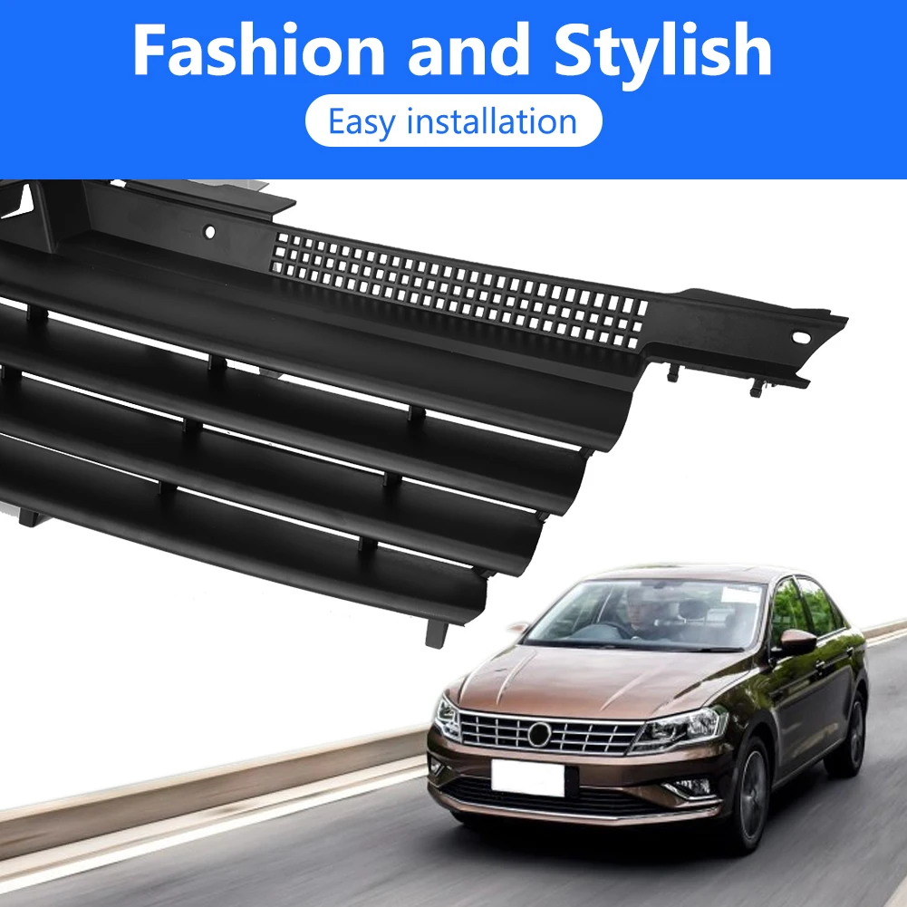 Car Front Badgeless Hood Grill Notch Filler for Bora MK4 1999 2000 2001 2002 2003 2004 2005 ABS Black Styling |