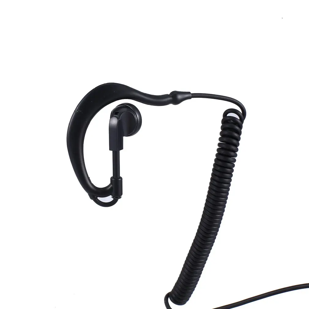 g shape soft ear hook earpiece headset 3 5mm plug ear hook for motorola icom radio transceivers walkie talkie ear bar headphone free global shipping