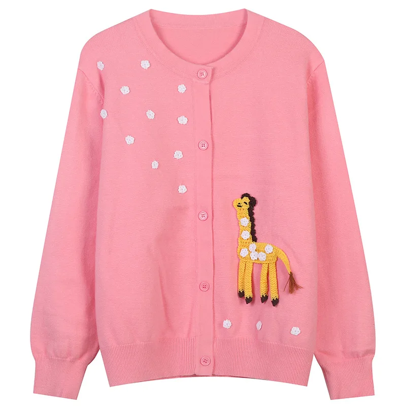 

Осень 2021, модный свитер, кардиган, Женские Повседневные вязаные топы, винтажная верхняя одежда с вышивкой в виде животного и оленя, одежда в ...