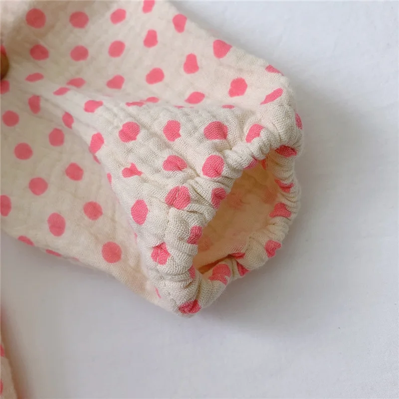 

MILANCEL 2020 New Baby Girls Clothes Polka Dot Toddler Girls Bodysuit Newborn Baby Clothes Full Sleeve Infant Jumpsuit