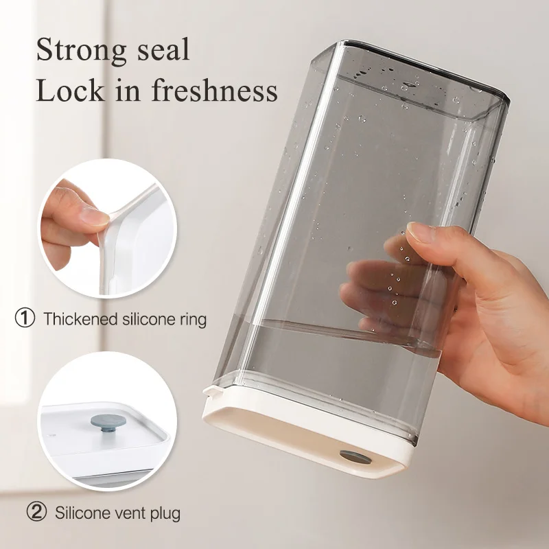 700-2300ML Professional Food Storage Container Bulk Cereals Thicken Sealed Cans Pasta Box Tank Kitchen Refrigerator Organization | Дом и сад
