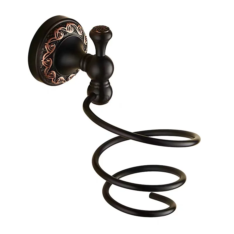 

Матовый черный медный/латунный органайзер для ванной комнаты, полка, винтажные вешалки для ванной комнаты, настенный монтаж