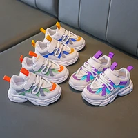 2021 spring new boys trainers mesh girls breathable korean baby toddler fashion soft bottom childrens sports shoes kids e01161