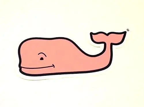 volkrays car stickerVineyard Vines Preppy Pink Whale Vinyl Sticker Decal 2 X 4.5-Inchesvinyl decal cm*cm | Автомобили и мотоциклы