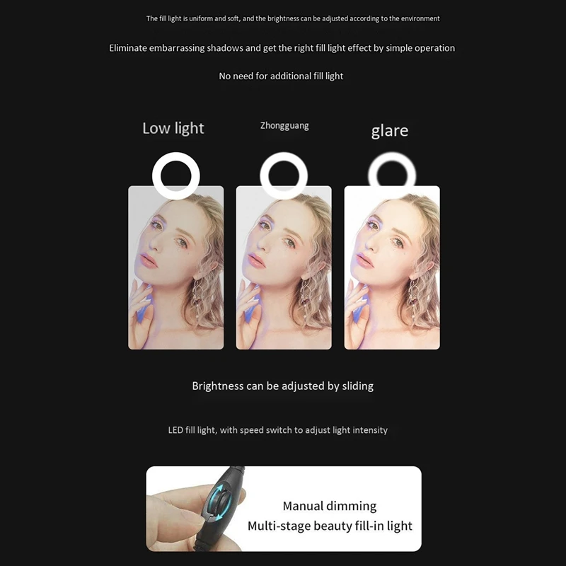 

HOT-4K Auto Focus 8 MP Webcam Microphones Full HD Video Camera for PC USB Plug and Play Beauty Effect Fill Light