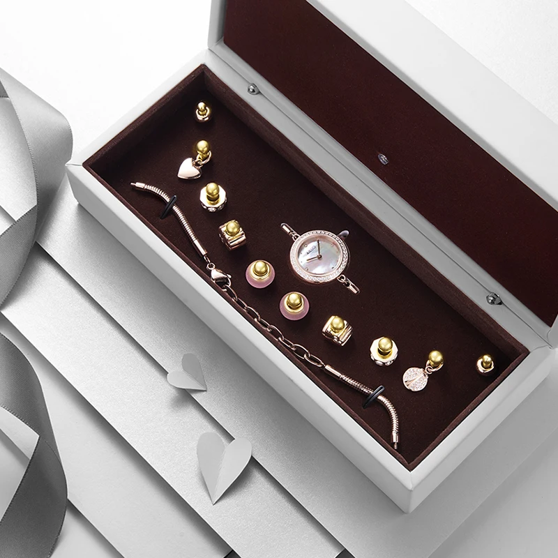 Швейцарские кварцевые часы RONDA с бриллиантовым сапфиром Роскошные Брендовые