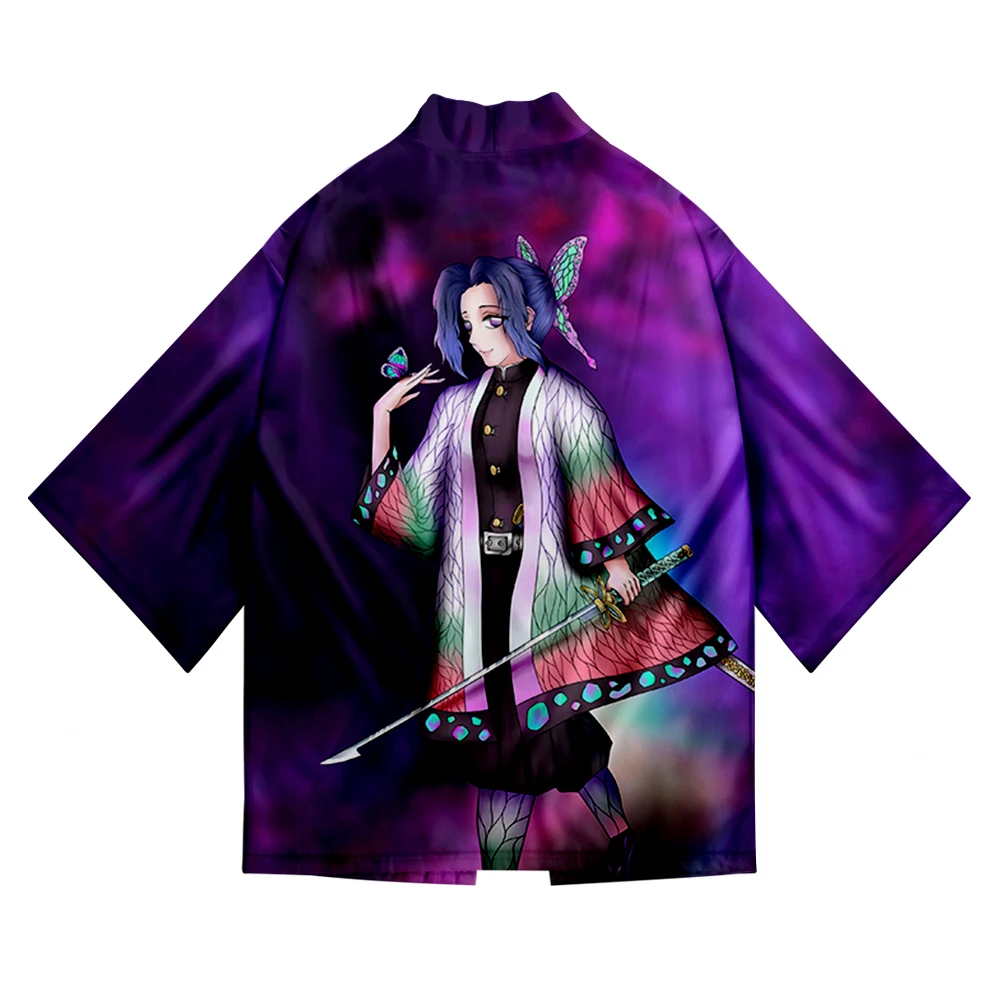 Новое кимоно Demon Slayer Kimetsu no Yaiba для мужчин/женщин модное повседневное кимоно Harajuku стиль кимоно унисекс Одежда