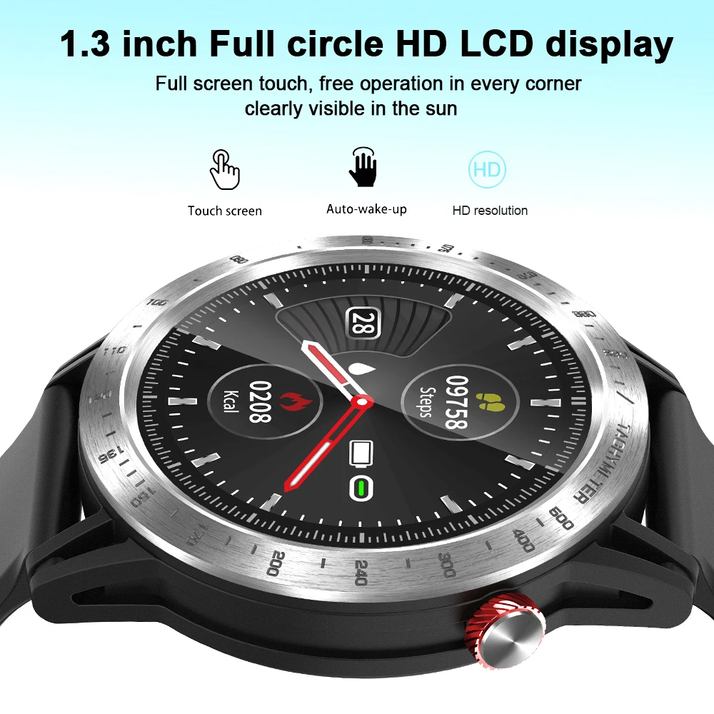 Фитнес трекер Смарт часы полный сенсорный экран несколько циферблатов
