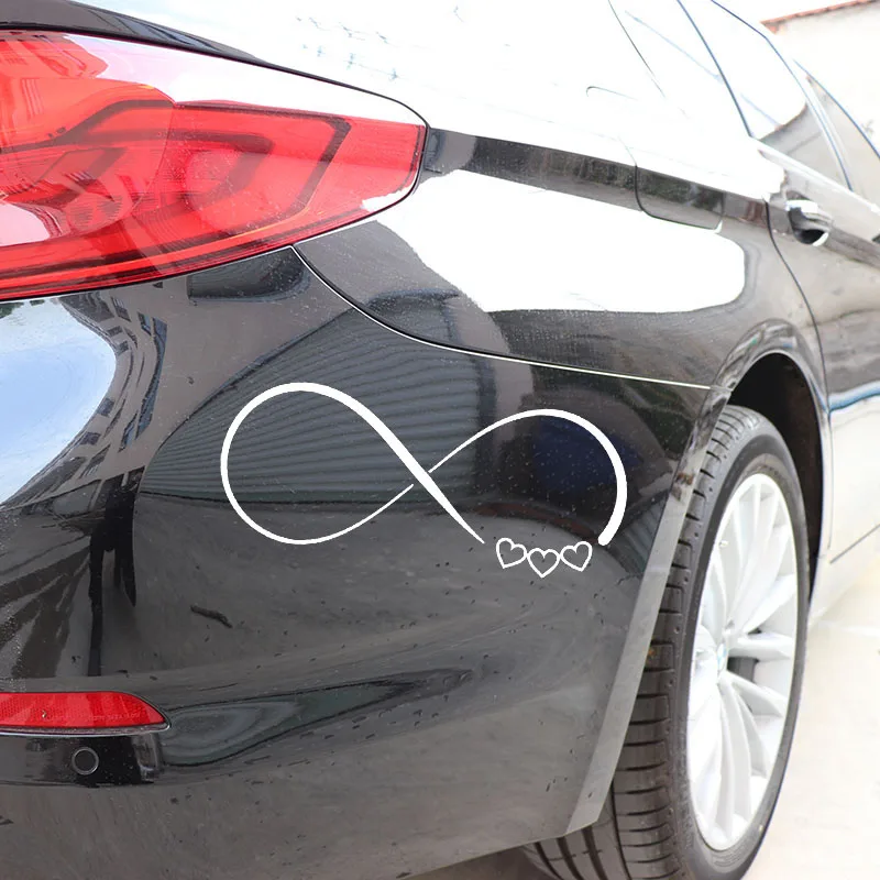 YJZT 16.5X6.9CM Love Cycle Art Vinyl Car Stickers Whole Body Bumper Decoration Decals C25-0575 | Автомобили и мотоциклы