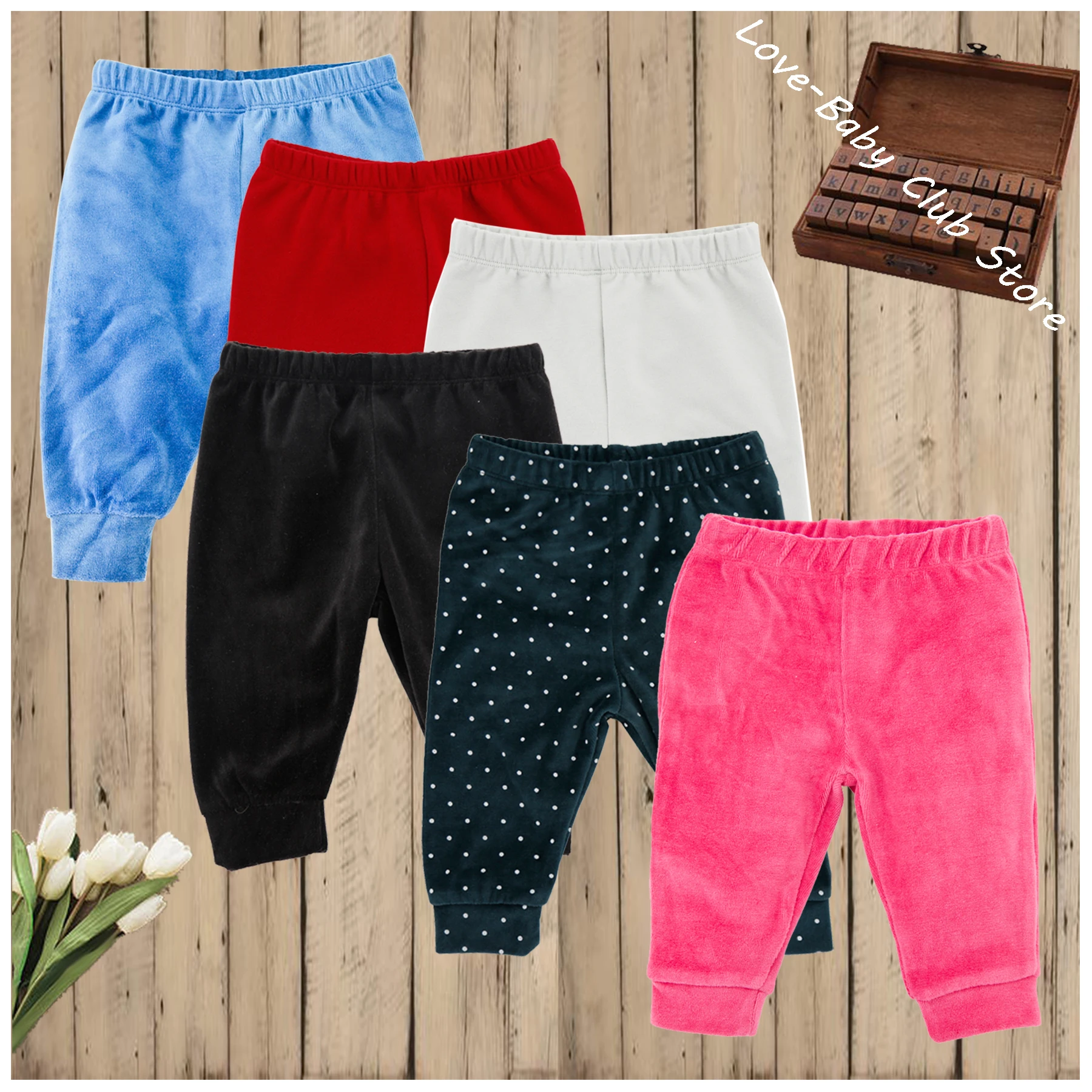 Длинные брюки для маленьких девочек и мальчиков Осень зима весенние