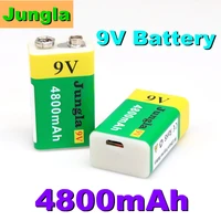 high capacity usb battery 9v 4800mah li ion rechargeable battery usb lithium battery for toy remote control drop shipping