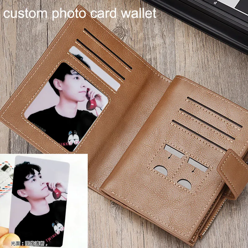 

W3301 Custom Photo Card Wallet Picture Printing Pruse Customized Personality Creative Design Wallets Unique DIY Gift For Lovers