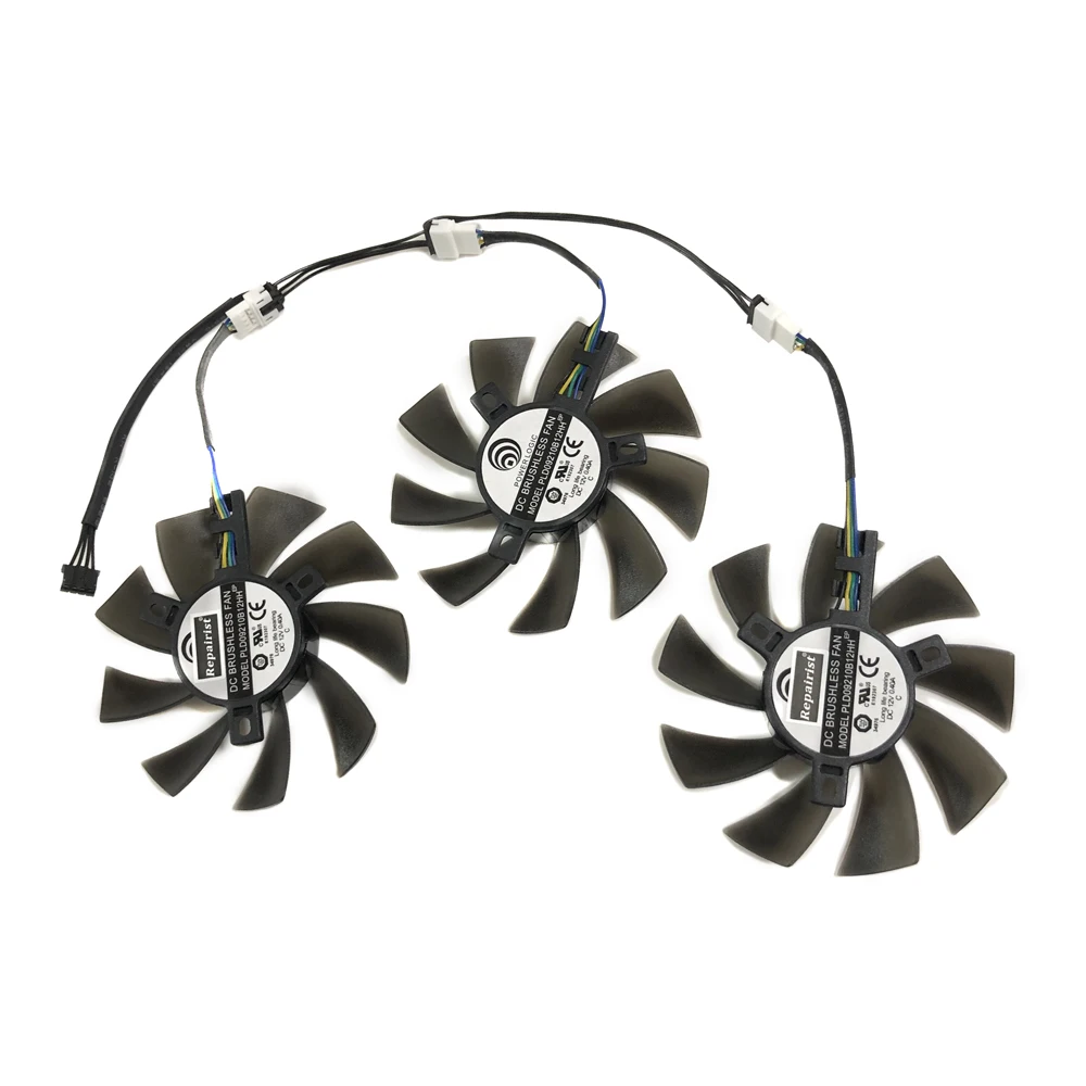 3 шт./компл. GTX 980TI/1080TI охлаждающий вентилятор GPU PLD09210B12HH для MSI GTX1080TI 11 г DUKE GTX980TI LIGHTNING