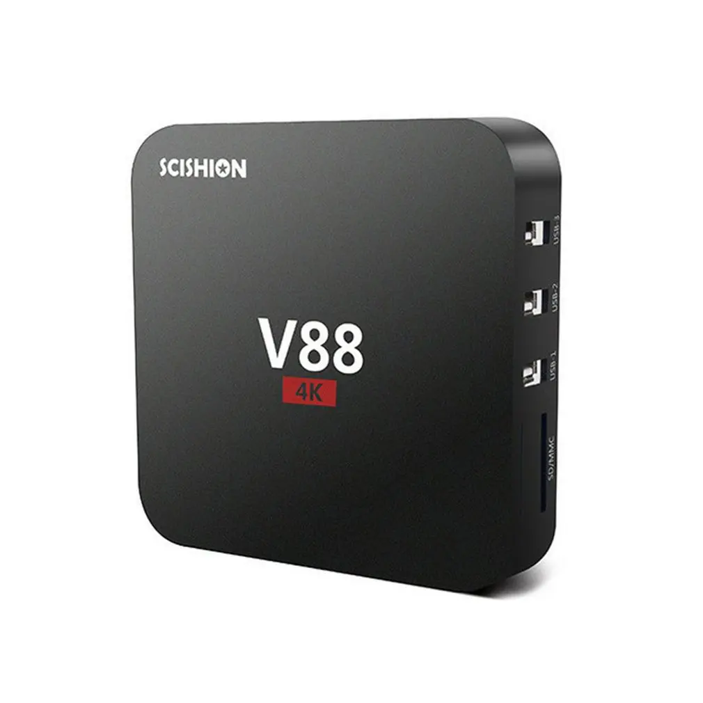 Домашний кинотеатр V88 RK3229 Смарт ТВ-приставка проигрыватель 4k четырехъядерный