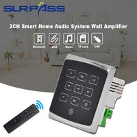 2ch smart home audio system mini bluetooth compatible in wall amplifier hifi smart music center stereo support usb tf sound amp