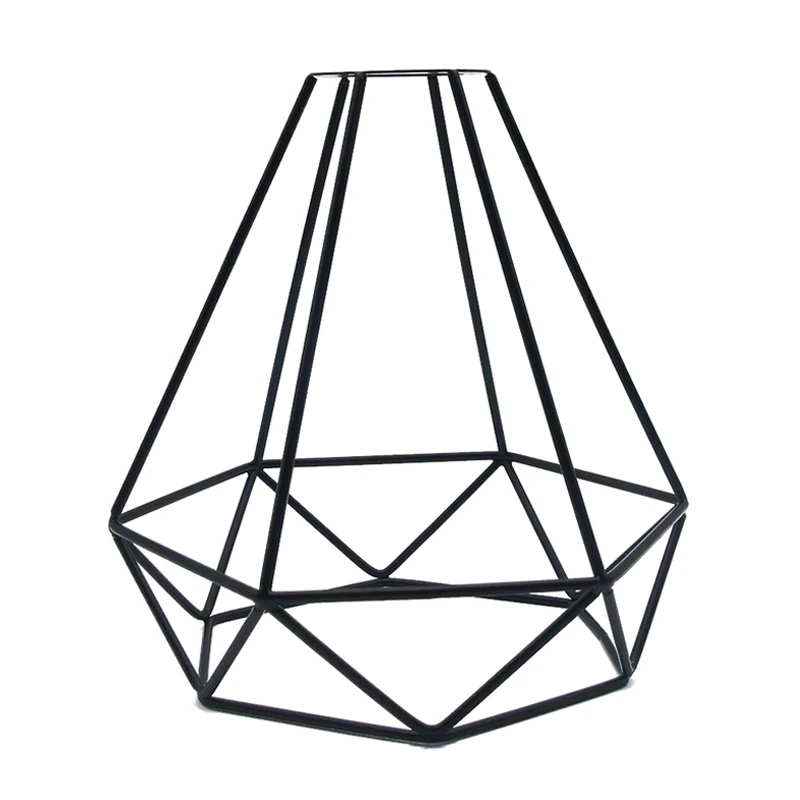 

Geometric Pendant Metal Lamp Guard Retro Vintage Ceiling Light Shade Iron Cage YG