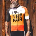 Футболка мужская с коротким рукавом LOVE THE PAIN, быстросохнущая рубашка для велоспорта, майка для защиты от солнца, одежда для отдыха на открытом воздухе, на лето