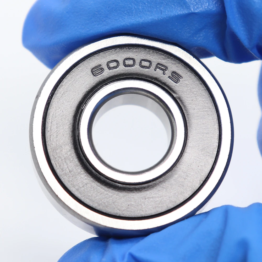 

6000-2RS Stainless Bearing 10*26*8 mm ( 1 PC ) ABEC-3 6000 RS Bicycle Hub Front Rear Hubs Wheel 10 26 8 Ceramic Balls Bearings