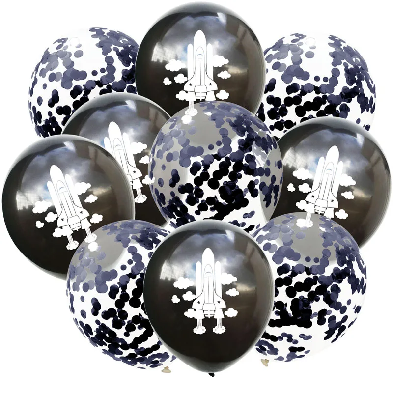 12 дюймов астронавт в космосе планеты латексных воздушных шаров с блесток набор
