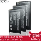 Батарея чехлы-книжки для телефонов Microsoft Nokia Lumia 640 535 225 330 230 620 630 730 735 738 650 батарея, батарея BV-T5C BL-L4A BL-4UL BL-5H BV-T5A BV-T3G