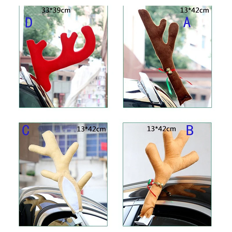 3 шт. Рождественский Декор для автомобиля с изображением оленя костюм рудолфа