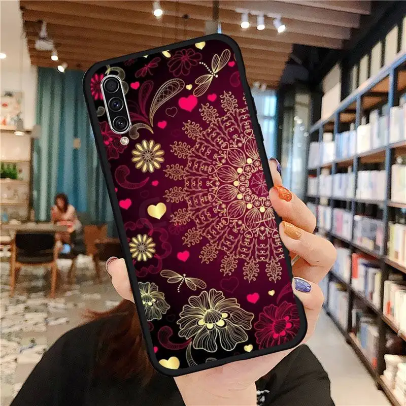 

Mandala flower Cove Phone Case For Samsung galaxy S 21 20 10 8 A 50 21s 51 71 70 40 20 20e note 10 plus Ultra 5g fe