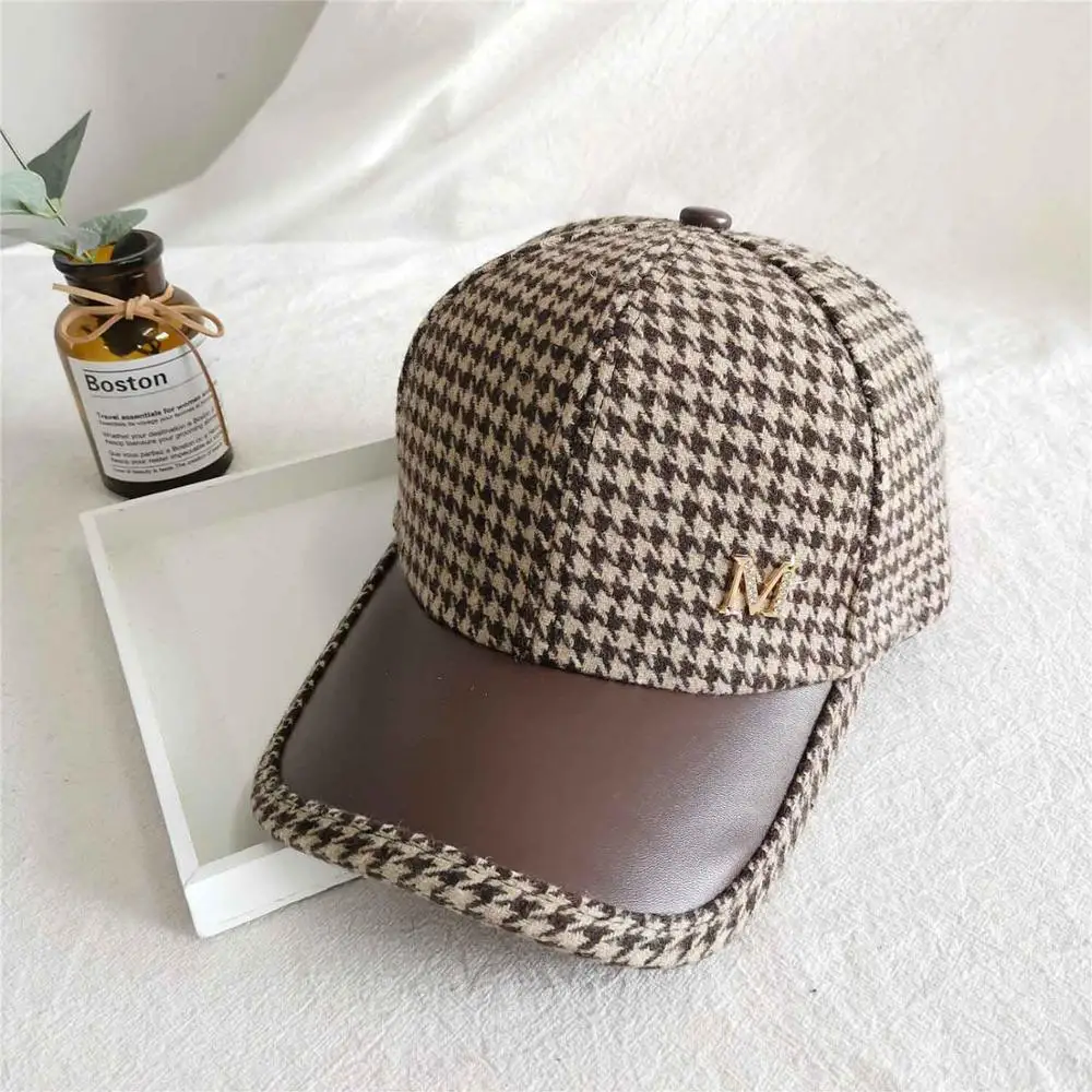 

New Plaid Baseball Hats For Women Men Streetwear Checked Snapback Hip Hop Bone Trucker Hat Chapeau Homme gorras para hombre