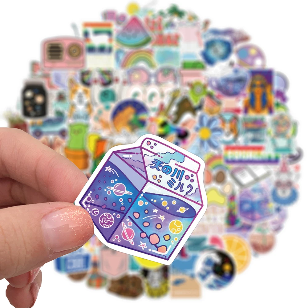 100 шт милые мультяшные граффи