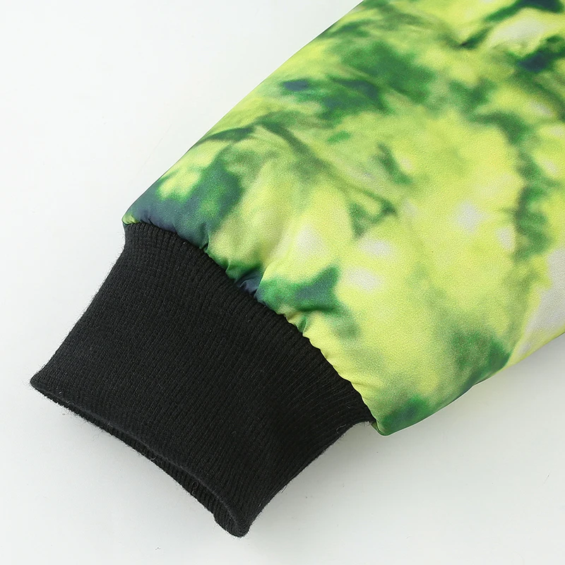 SUCHCUTE Tie dying, женский пуховик, парка, на молнии, зимнее пальто, осень, Теплый Женский Modis Kurtka damsk Puffer Chaqueta Mujer