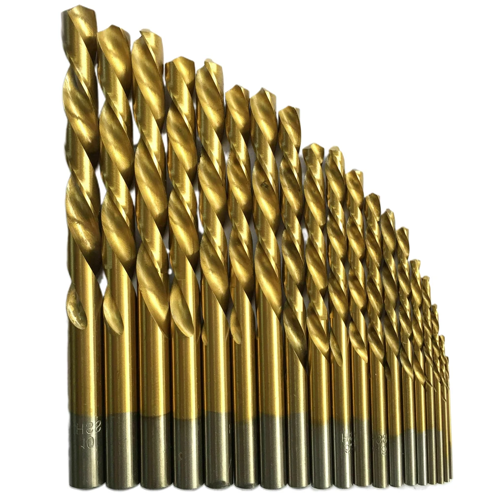 105pcs Multifunctional Hole Openers Portable Spiral Groove Woodworking High Speed Steel Drill Bit Set Non Slip Straight Shank |