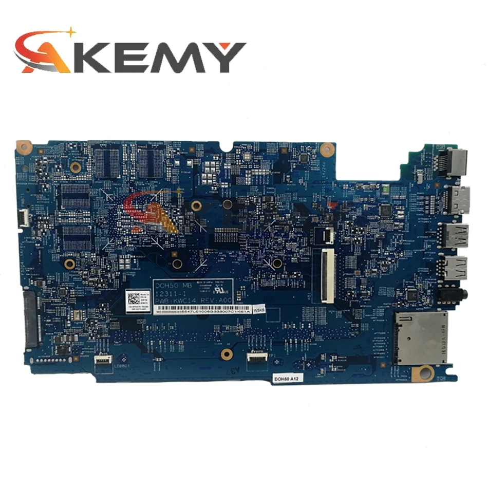 Оригинальная материнская плата для ноутбука DELL Inspiron 7537 I7-4500U SR16Z DOH50 12311-2 ПРБ: KJ7NX |