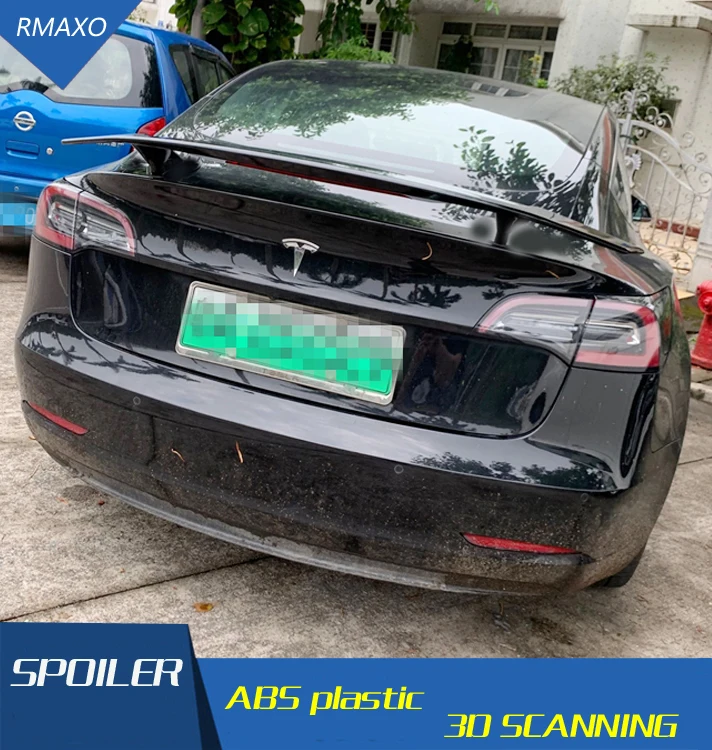 Спойлер для Tesla model S 2012 2018 3 высококачественный спойлер из углеродного волокна