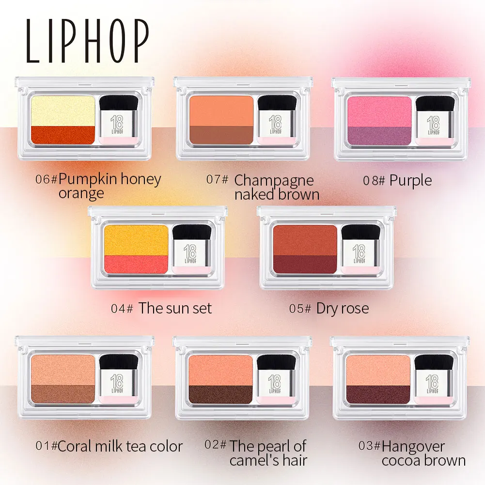 

Double Color Gradient Lazy Eye Shadow Makeup Palette Glitter Eyeshadow Pallete Waterproof Glitter Eyeshadow Shimmer Cosmetics
