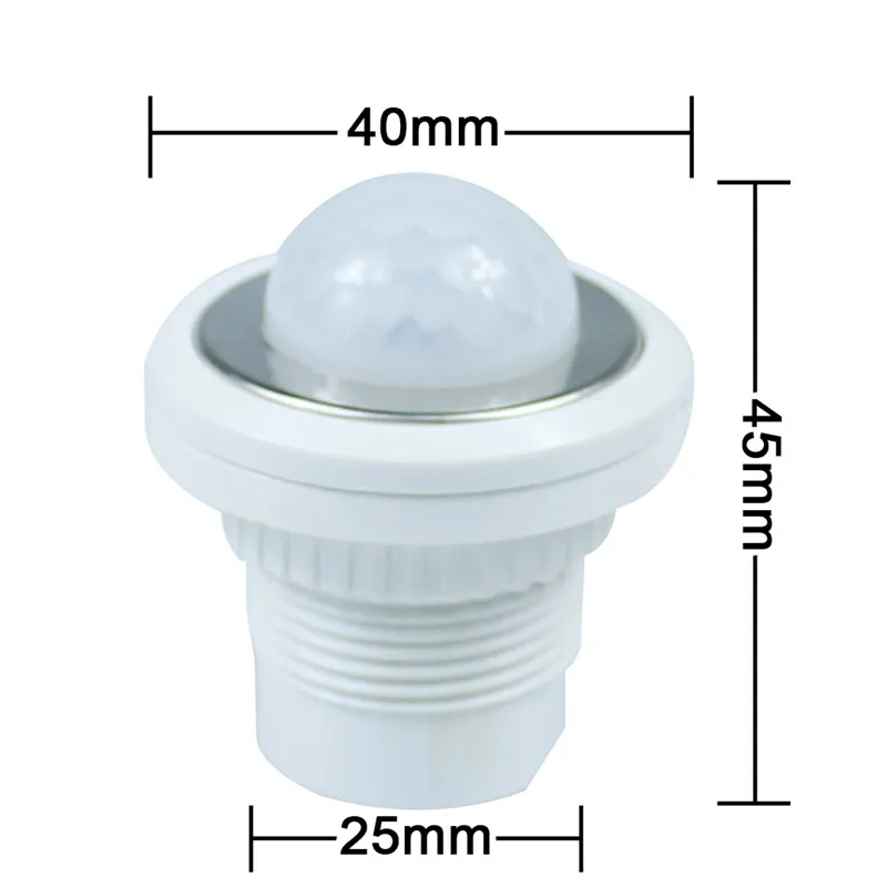 40mm PIR Infrared Lamp Lighting Detector LED Delay Switch For Home Motion Time Ray Adjustable Mode Sensor | Обустройство дома
