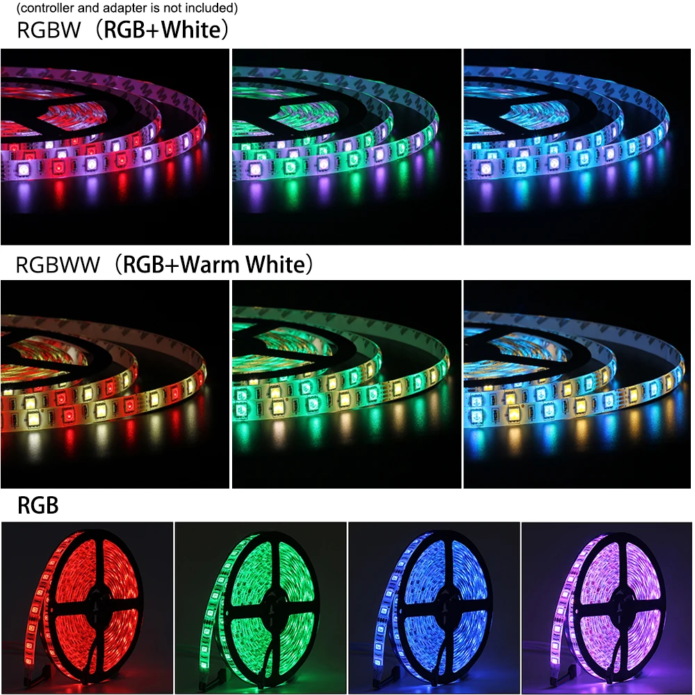 12 В 12 В 5 м Светодиодная лента 5050 RGB, RGBW, RGBWW 60 Светодиодный s/M гибкий светильник 5050 Светодиодная лента RGB белый, теплый белый, красный, синий, зеленый