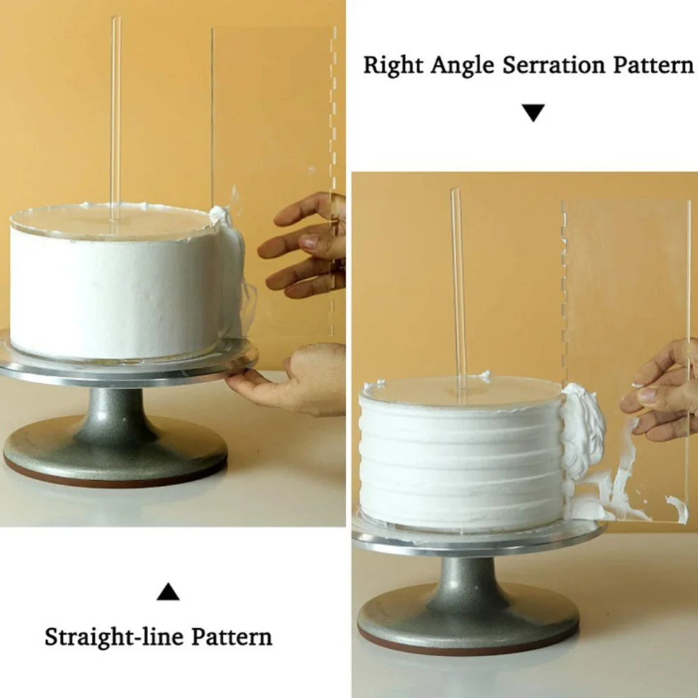 

1 Set 11Pcs Round Cake Discs Cake Scrapers Cake Decorating Tools (Transparent)