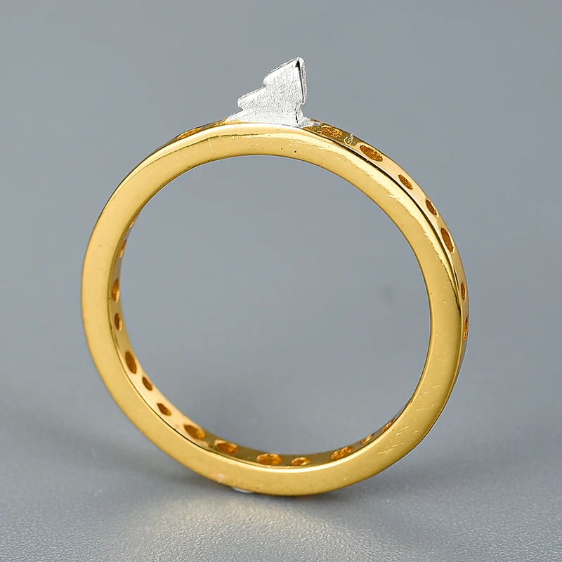 Lotus Fun реальные 925 пробы серебряные серьги 18K золотые кольца ручная работа хорошее