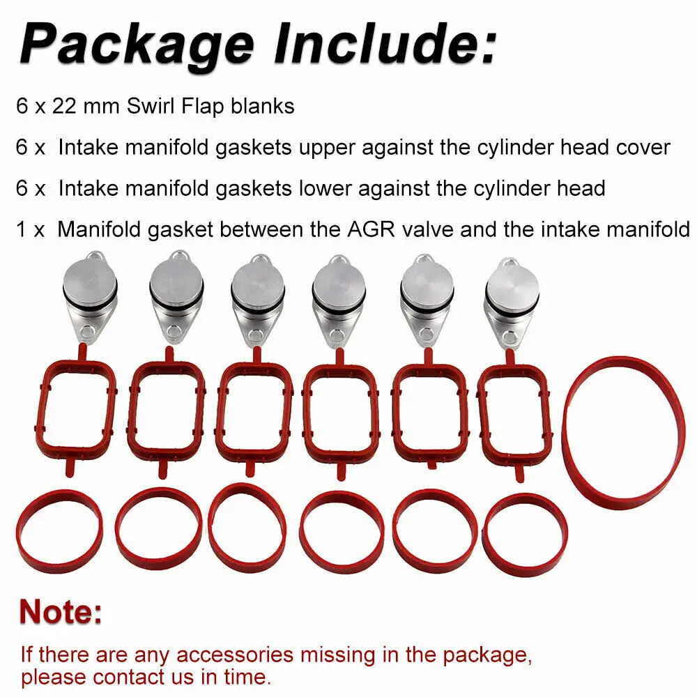 1 комплект набор для удаления и 22 мм пробок пустая прокладка впускного коллектора
