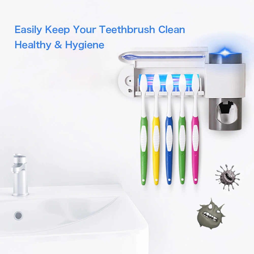 Антибактериальная зубная щетка 2 в 1 автоматический дозатор зубной пасты